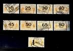 Serie spoorwegzegels Nederlandsche Spoorwegen 1931-1934, Ophalen of Verzenden, T/m 1940, Gestempeld