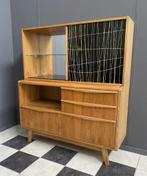 1975 dressoir 2 lade kast 2 kleppen vitrine BOHUMIL LANDSMAN, 1 of 2 laden, 100 tot 150 cm, 100 tot 150 cm, Gebruikt