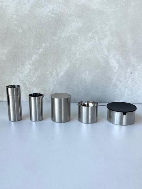 Stelton Cylinda asbak suikerpot melkkan pepermolen vintage, Huis en Inrichting, Woonaccessoires | Overige, Gebruikt, Ophalen of Verzenden
