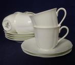 Villeroy & Boch Arco Weiss - 6 koffiekopjes en schotels, Huis en Inrichting, Keuken | Servies, Ophalen of Verzenden, Zo goed als nieuw