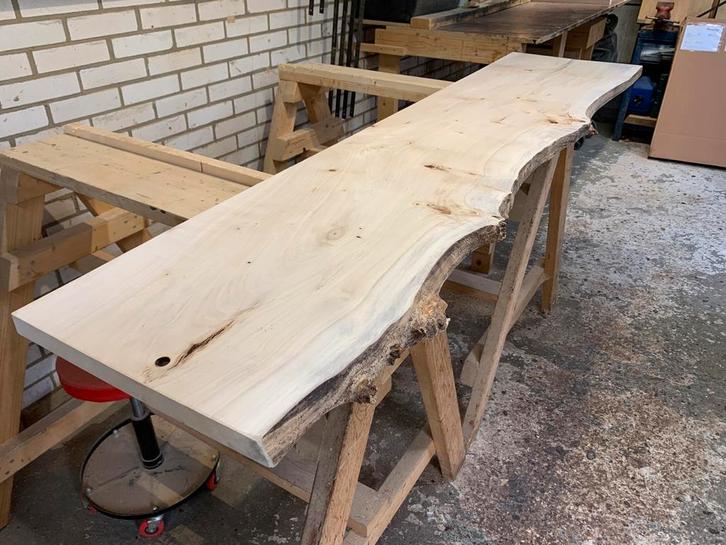 Boomstam wandplank - 185x40, Huis en Inrichting, Woonaccessoires | Wandplanken en Boekenplanken, Nieuw, Ophalen