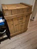 houten kist vintige salontafel, Huis en Inrichting, Ophalen of Verzenden, 100 tot 150 cm, 75 tot 100 cm, 50 tot 75 cm