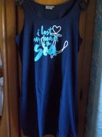 Bigshirt/hemdjurkje/singlet/mouwloos jurkje in maat M., Blauw, Zo goed als nieuw, Boven de knie, Ophalen