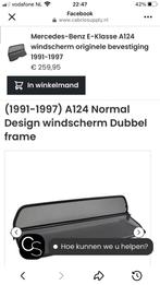 Gezocht mercedes A124 windscherm, Ophalen of Verzenden