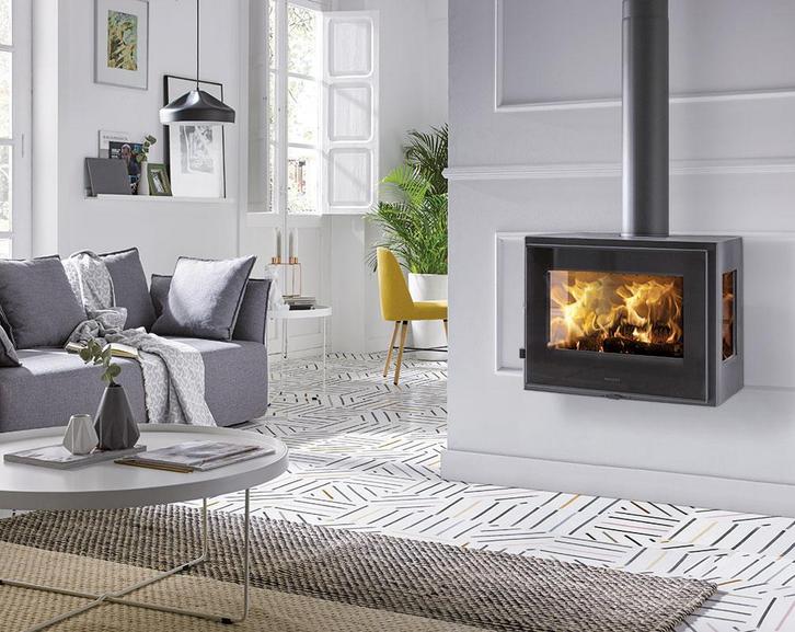 Houtkachel  / haard Panadero Java Wall Hangende houtkachel, Huis en Inrichting, Haarden, Nieuw, Houthaard, Ophalen