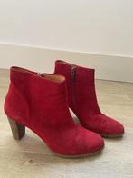 Perlato rode suede enkel laarsjes maat 39,5, Lage of Enkellaarzen, Ophalen of Verzenden, Zo goed als nieuw, Perlato