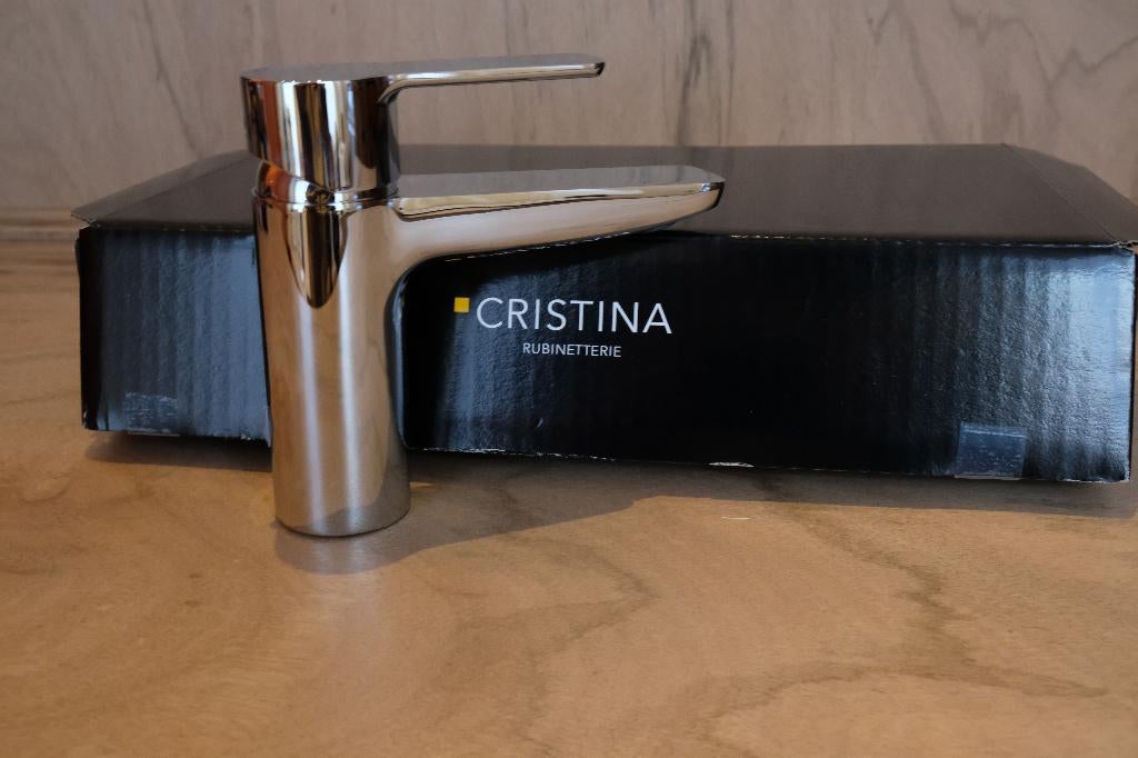 Design wastafel kraan Cristina Rubinettiere, Doe-het-zelf en Verbouw, Sanitair, Ophalen of Verzenden, Nieuw, Chroom, Kraan