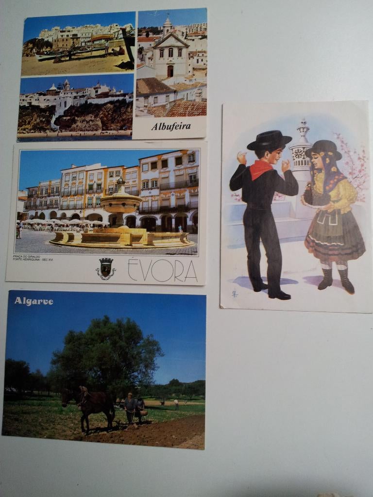 Ansichtkaarten gelopen Portugal Algarve per stuk bieden, Ophalen of Verzenden, 1980 tot heden, Gelopen, Overig Europa
