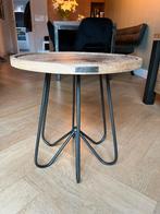 Bijzettafel rivièra Maison, Minder dan 55 cm, Rond, Zo goed als nieuw, Hout