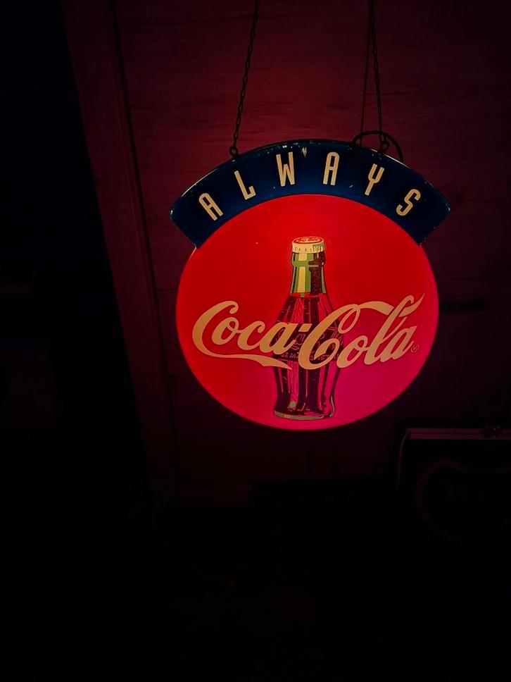 Coca-Cola Lichtbak "Always", Verzamelen, Merken en Reclamevoorwerpen, Gebruikt, Lichtbak of (neon) lamp, Ophalen of Verzenden