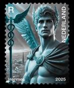 Nederland Hermes 2025 crypto postzegel Blauw, Postzegels en Munten, Ophalen of Verzenden, Na 1940, Postfris