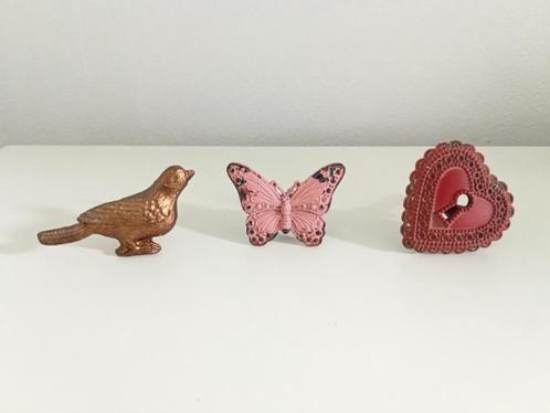 Kastknop meubelknop vogel vlinder hart gietijzer €2,50/ stuk, Huis en Inrichting, Woonaccessoires | Overige, Zo goed als nieuw