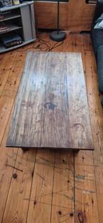 Robuust Houten salontafel, Huis en Inrichting, Tafels | Salontafels, Ophalen, Gebruikt, 100 tot 150 cm, 50 tot 100 cm