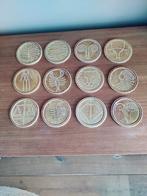 Vintage onderzetters sterrenbeelden, Antiek en Kunst, Curiosa en Brocante, Ophalen of Verzenden