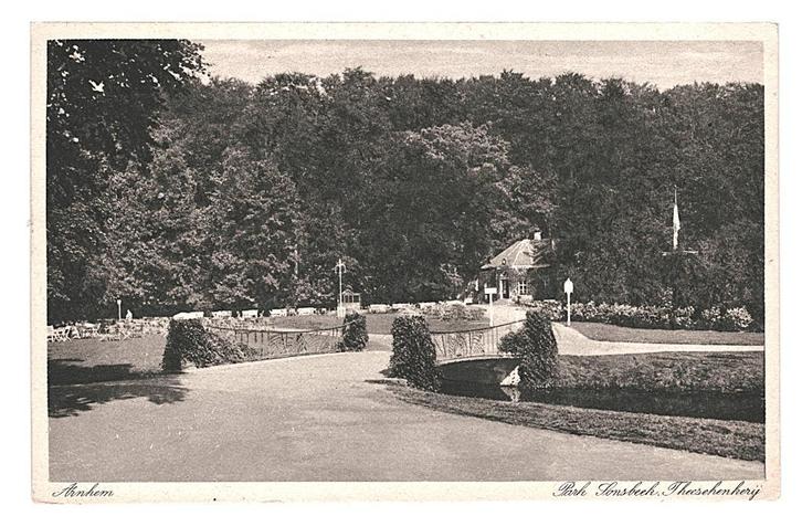980124 Arnhem Gld Sonsbeek 1925 Gelopen met zegel, Verzamelen, Ansichtkaarten | Nederland, Gelopen, Gelderland, 1920 tot 1940