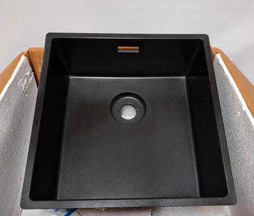 Spoelbak Caressi 434x434 mm Deep Black beschikbaar voor biedingen