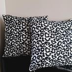 Luipaard cheetah zwart crème grijzige kussens | hotel chic, Zwart, Vierkant, Nieuw, Ophalen of Verzenden