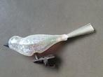 Oude glitter vogel op knijper, Diversen, Kerst, Ophalen of Verzenden, Gebruikt