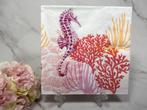 Ambiente knutsel servetten zeepaardje / koraal decoupage 488, Verzenden, Nieuw, Materiaal