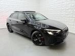 Audi A3 Sportback 45 TFSI e S LINE edition Competition 245PK, Gebruikt, Zwart, 4 cilinders, Leder en Stof