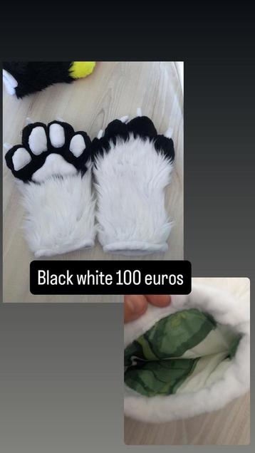 Fursuit premade paws beschikbaar voor biedingen