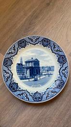Delfts blauw wandbord Delftsche poort, Ophalen
