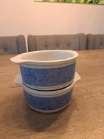 2x Art Design Ovenschaal Blauw - 16cm, Ophalen of Verzenden, Zo goed als nieuw, Overige stijlen, Schaal of Schalen