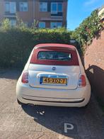 Fiat 500 Cabrio 0.9 C 2012 Wit, Zwart, Leder en Stof, Wit, Origineel Nederlands