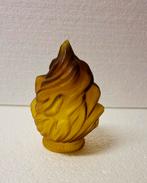 Antieke originele satijnen Amber  lampenkap, Ophalen of Verzenden