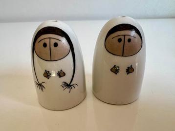 Vintage Arabia Peper Zoutstel ‘Lappalainen’ Esteri Tomula beschikbaar voor biedingen