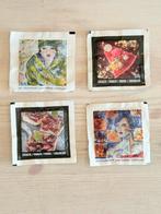 4 ongeopende suikerzakjes (2 met kunst afbeelding), Ophalen of Verzenden, Buitenland