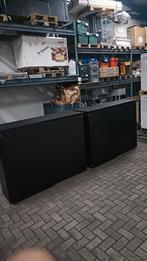 Nette Zwarte metalen schuifdeurkasten, R, 100 tot 150 cm, 150 tot 200 cm, Ophalen of Verzenden