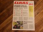 Tractor folder Claas premiere '84, Ophalen of Verzenden, Zo goed als nieuw