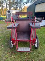 Recreatiewagen/menwagen (bordeaux) rood, Dieren en Toebehoren, Rijtuigen en Koetsen, Gebruikt, Paard of Pony