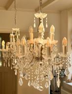 2 Elegante kroonluchter met acryl kristallen, Ophalen, Gebruikt, Overige materialen