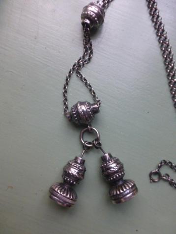 rijk uitgevoerde Zilveren Signet Ketting Niekerk Schoonhoven beschikbaar voor biedingen