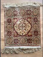 Perzisch Zijde Kleedje - Handgeknoopt, Huis en Inrichting, Stoffering | Tapijten en Kleden, Ophalen, Minder dan 50 cm, Beige, Vierkant