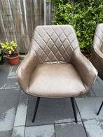 Gratis: Set van 6 leren eetkamerstoelen, Huis en Inrichting, Ophalen, Vier