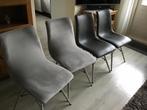 4 x eetkamerstoel merk xoon (gratis ), Huis en Inrichting, Stoelen, Ophalen, Gebruikt, Grijs, Vier