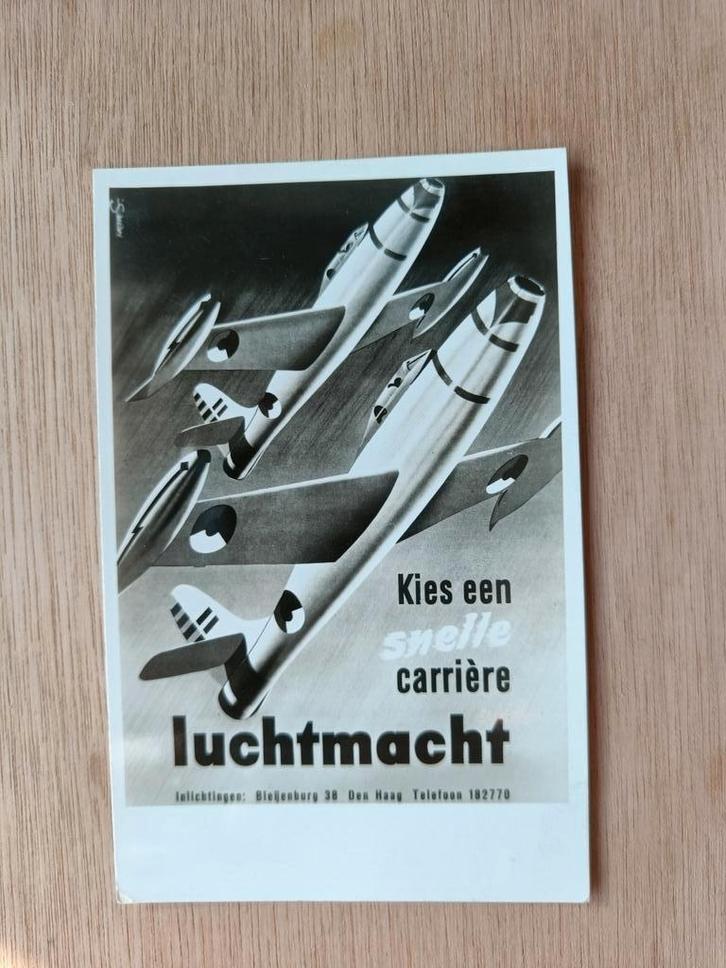Photokaart Luchtmacht - Jaren '60, Verzamelen, Luchtvaart en Vliegtuigspotten, Gebruikt, Kaart, Foto of Prent, Ophalen of Verzenden