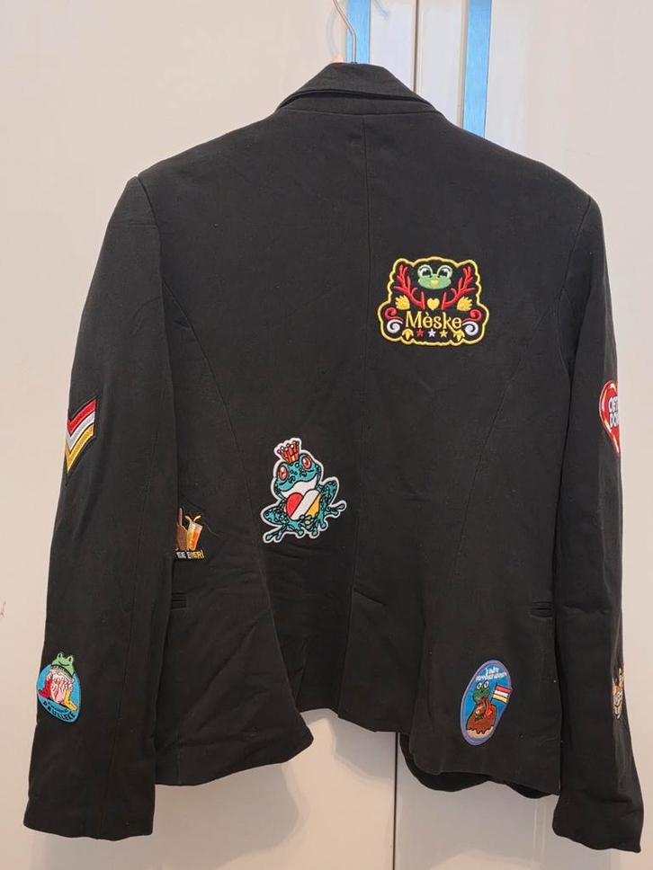 Oeteldonk Jasje, Kleding | Dames, Jasjes, Kostuums en Pakken, Gedragen, Jasje, Maat 38/40 (M), Zwart, Ophalen of Verzenden