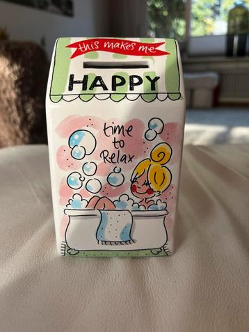 Blond Amsterdam spaarpot - Happy collectie beschikbaar voor biedingen