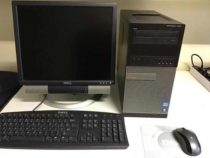 Dell Optiplex 7010 Desktop PC, Computers en Software, Desktop Pc's, Gebruikt, 3 tot 4 Ghz, HDD, 4 GB, Met monitor, Ophalen