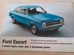 1976 Nederlands Ford Escort mk2 folder izgst óók luxe Ghia, Ophalen of Verzenden, Zo goed als nieuw, Ford