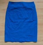 Blauwe stretchrok tot op de knie maat 36, Kleding | Dames, Blauw, Ophalen of Verzenden, Zo goed als nieuw, Knielengte
