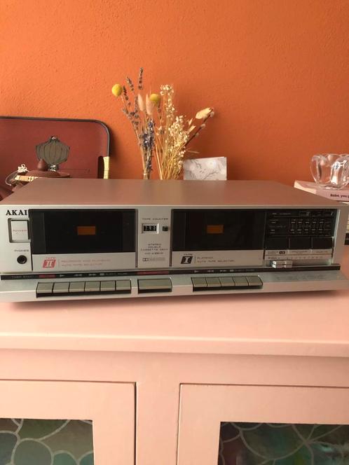 AKAI dubbel cassettedeck, versterker en Technics cd-speler, Audio, Tv en Foto, Stereo-sets, Gebruikt, Cassettedeck, Cd-speler