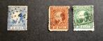 Nederland 1867 nvph nr 7 9 10 Koning Willem III, Postzegels en Munten, Postzegels | Nederland, Ophalen of Verzenden, Gestempeld