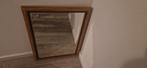 Houtenspiegel, Huis en Inrichting, Woonaccessoires | Spiegels, Ophalen, Minder dan 50 cm, Zo goed als nieuw, Minder dan 100 cm