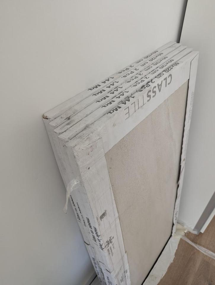 Tegels - Ivory en Umber, Huis en Inrichting, Badkamer | Complete badkamers, Nieuw, Ophalen