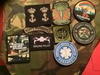 Kavel diverse emblemen, Verzamelen, Ophalen of Verzenden, Landmacht, Nederland, Embleem of Badge